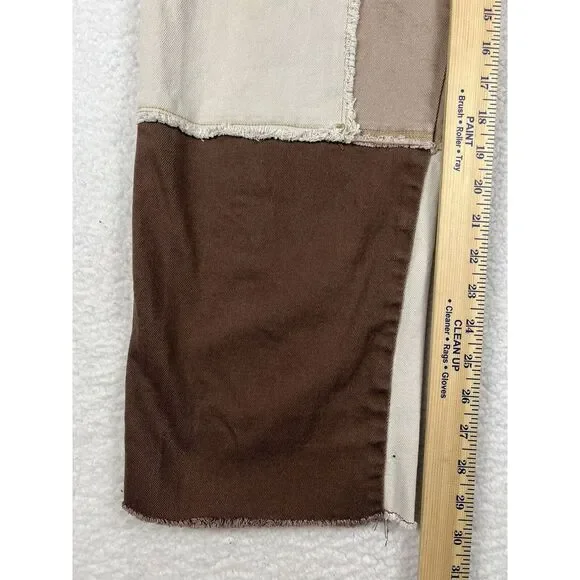 Hollister Jeans Womens Sz 31 Ultra High-Rise Dad Jean Patchwork Vintage‎ 90s Y2K - Picture 14 of 15